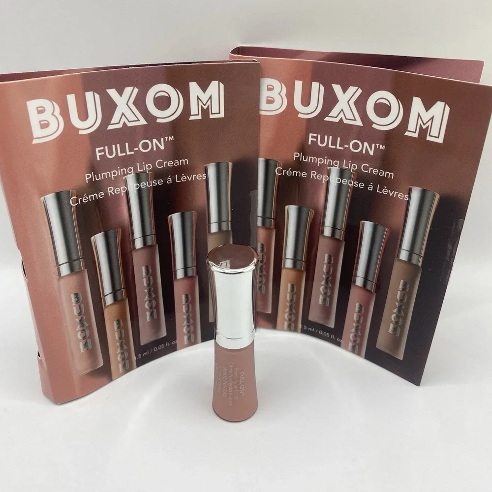 2x Buxom Full On  Plumping Lip Cream White Russian 1.5ml Deluxe Mini New
